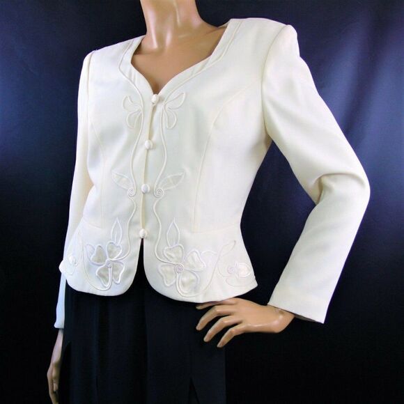 Vintage Warren Petites Peplum Jacket - Picture 1 of 8